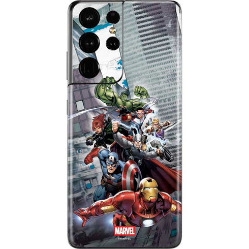Marvel Avengers Attack Galaxy S21 Ultra 5G Skin