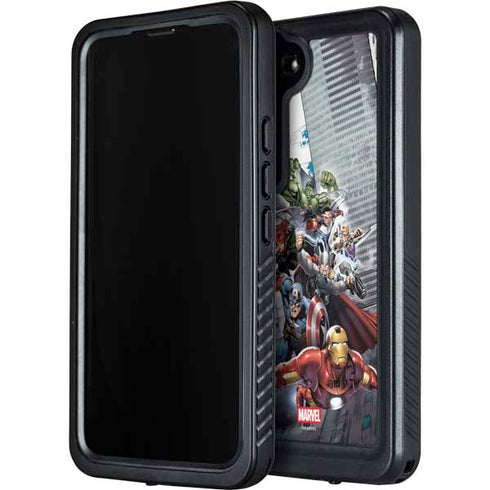 Marvel Avengers Attack Galaxy S23 Waterproof Case