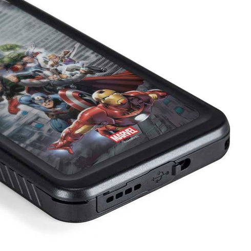 Marvel Avengers Attack Galaxy S23 Waterproof Case