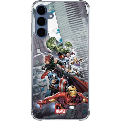 Marvel Avengers Attack Galaxy S24 Clear Case