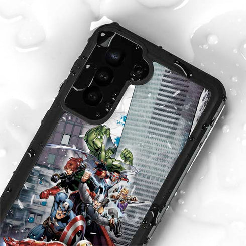 Marvel Avengers Attack Galaxy S24 Plus Waterproof Case