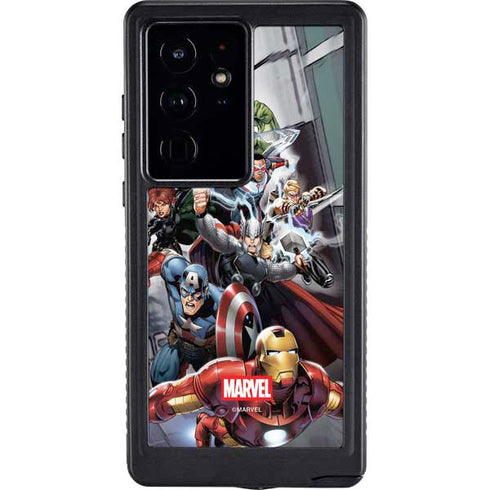 Marvel Avengers Attack Galaxy S24 Ultra Waterproof Case
