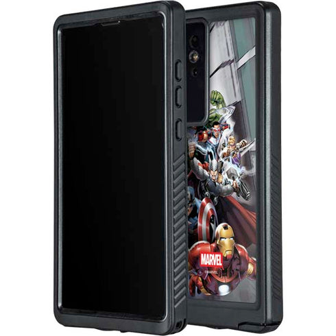 Marvel Avengers Attack Galaxy S24 Ultra Waterproof Case