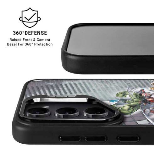 Marvel Avengers Attack Galaxy S25 Kickstand Case