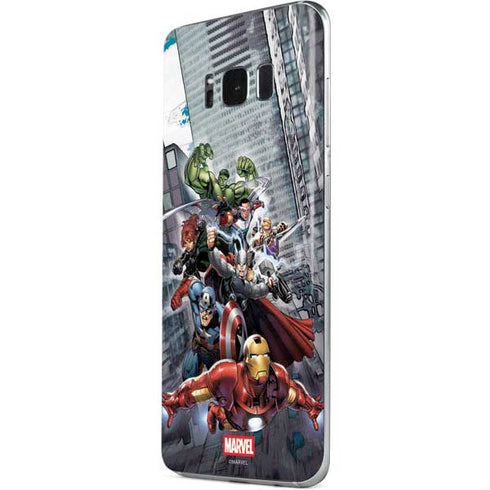 Marvel Avengers Attack Galaxy S8 Skin