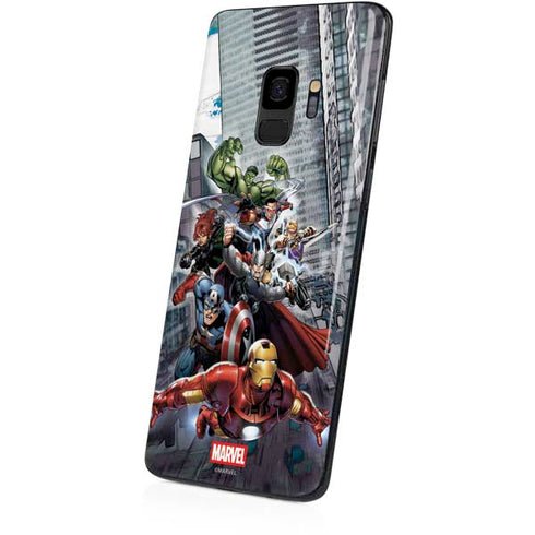 Marvel Avengers Attack Galaxy S9 Skin