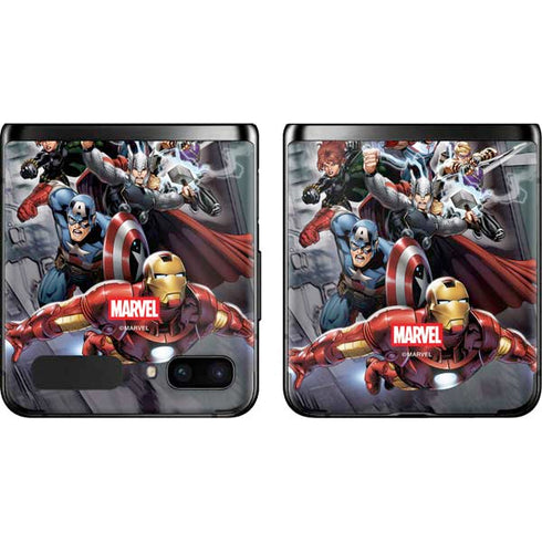 Marvel Avengers Attack Galaxy Z Flip Skin