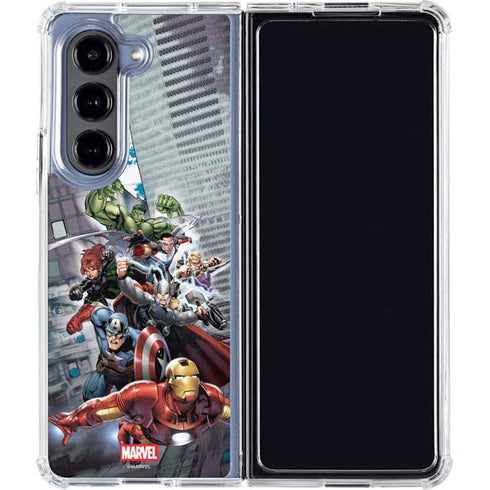 Marvel Avengers Attack Galaxy Z Fold5 5G Clear Case