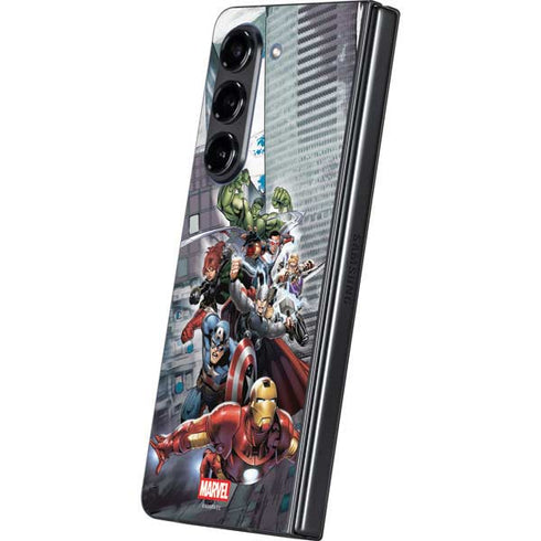 Marvel Avengers Attack Galaxy Z Fold5 5G Skin