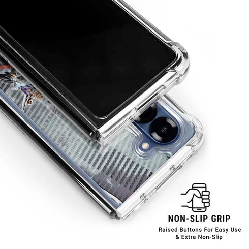 Marvel Avengers Attack Galaxy Z Fold6 Clear Case