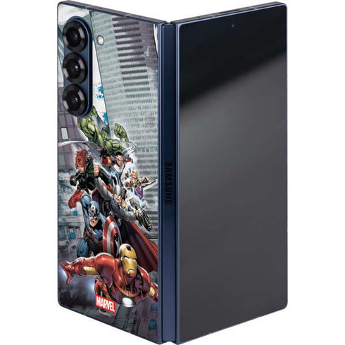 Marvel Avengers Attack Galaxy Z Fold6 Skin