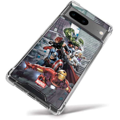 Marvel Avengers Attack Google Pixel 8a Clear Case