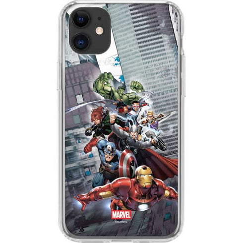 Marvel Avengers Attack iPhone 11 Clear Case