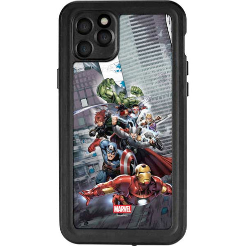Marvel Avengers Attack iPhone 11 Pro Max Waterproof Case