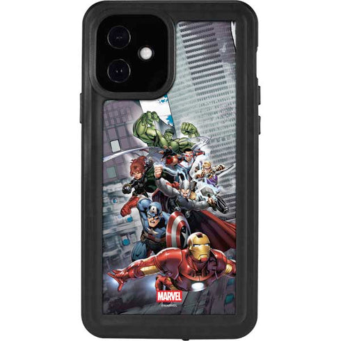 Marvel Avengers Attack iPhone 12 Waterproof Case