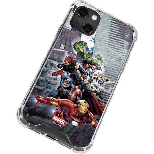 Marvel Avengers Attack iPhone 13 Mini Clear Case