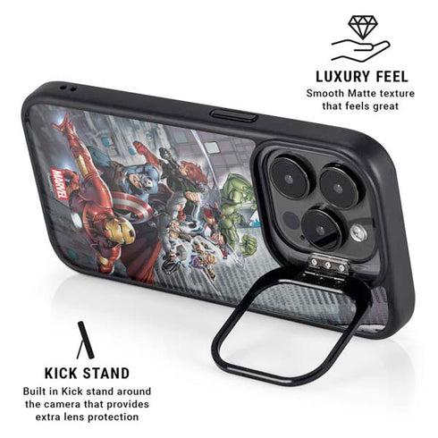 Marvel Avengers Attack iPhone 13 Pro Kickstand Case