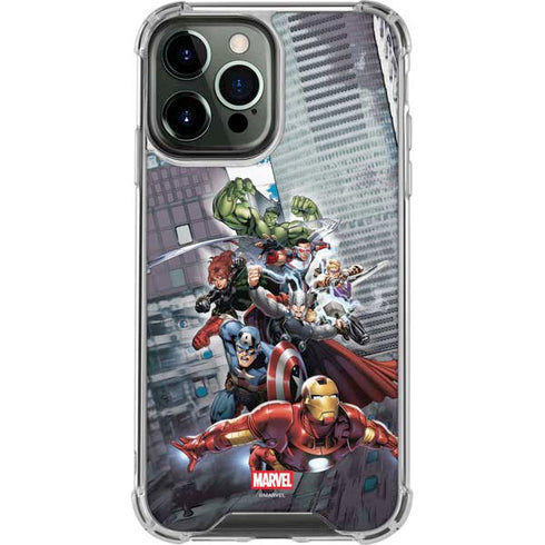 Marvel Avengers Attack iPhone 14 Pro Max Clear Case