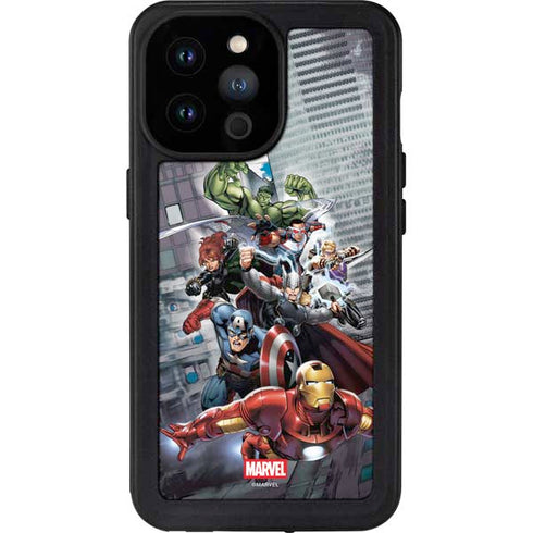 Marvel Avengers Attack iPhone 14 Pro Max Waterproof Case