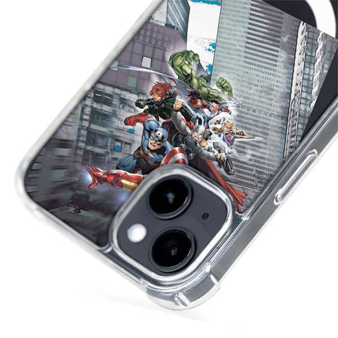 Marvel Avengers Attack iPhone 15 Plus MagSafe Case