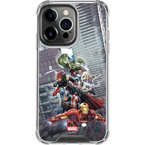 Marvel Avengers Attack iPhone 15 Pro Clear Case