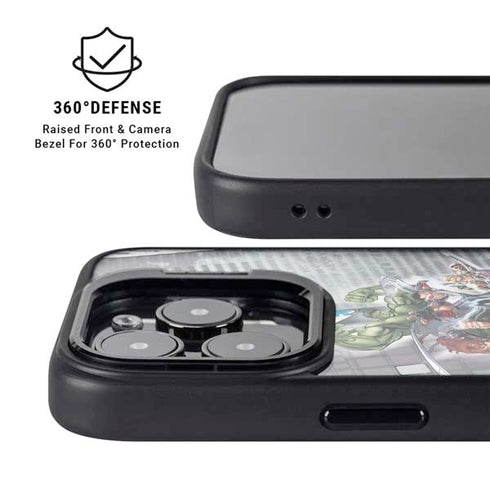 Marvel Avengers Attack iPhone 15 Pro Kickstand Case
