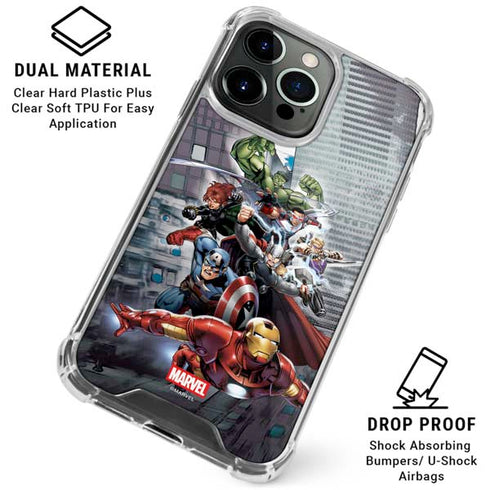 Marvel Avengers Attack iPhone 15 Pro Max Clear Case