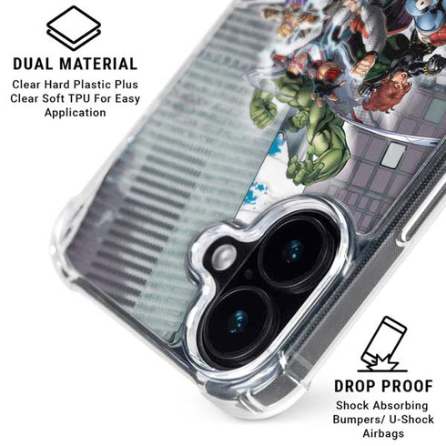 Marvel Avengers Attack iPhone 16 Clear Case