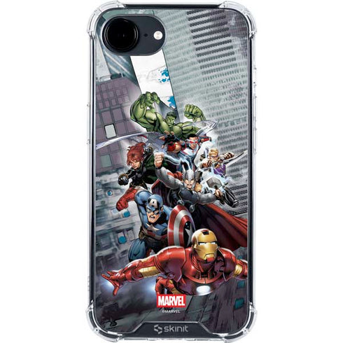 Marvel Avengers Attack iPhone 16e Clear Case