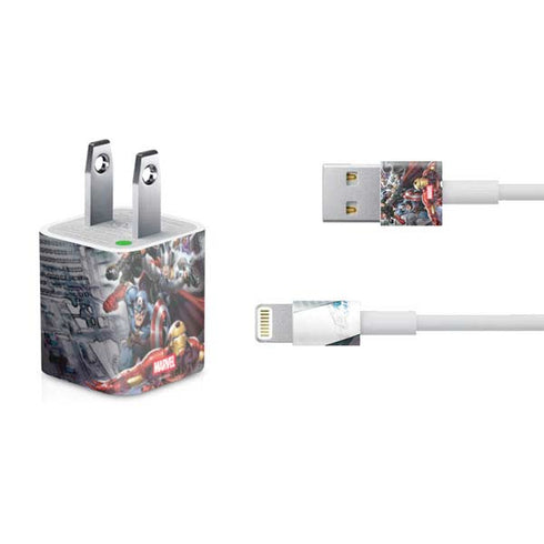 Marvel Avengers Attack iPhone Charger (5W USB) Skin