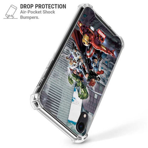 Marvel Avengers Attack iPhone XR Clear Case