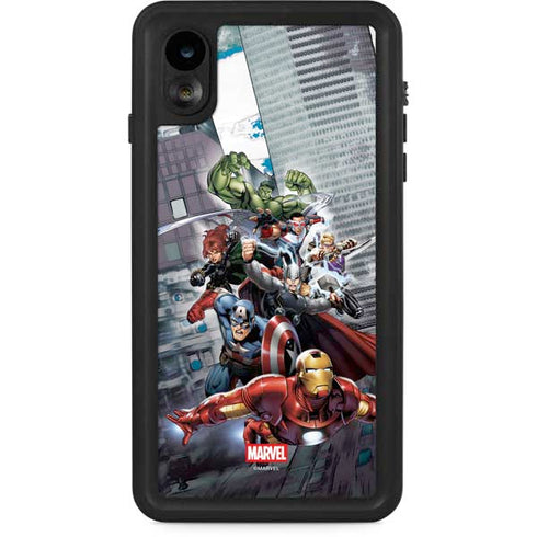 Marvel Avengers Attack iPhone XR Waterproof Case