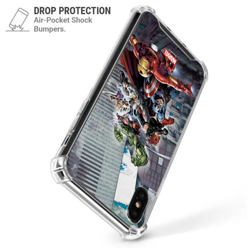Marvel Avengers Attack iPhone XS Max Clear Case