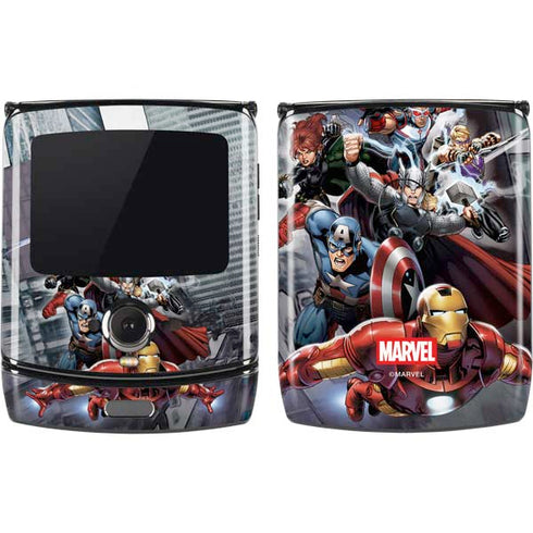 Marvel Avengers Attack Motorola RAZR Skin