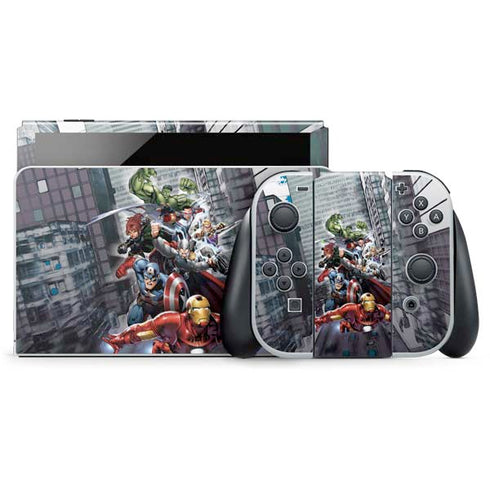 Marvel Avengers Attack Nintendo Switch OLED (2021) Skin