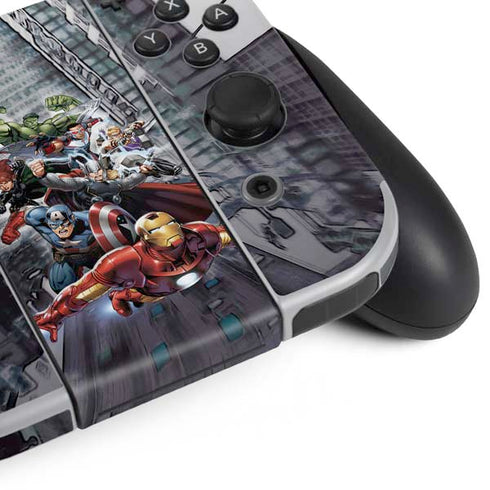 Marvel Avengers Attack Nintendo Switch OLED (2021) Skin