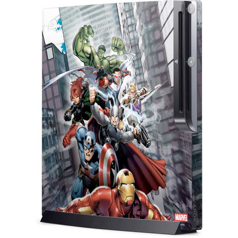 Marvel Avengers Attack Playstation 3 & PS3 Slim Skin
