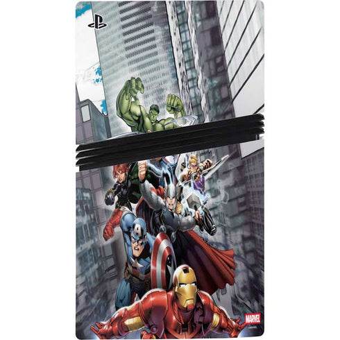 Marvel Avengers Attack PS5 Pro Console Skin