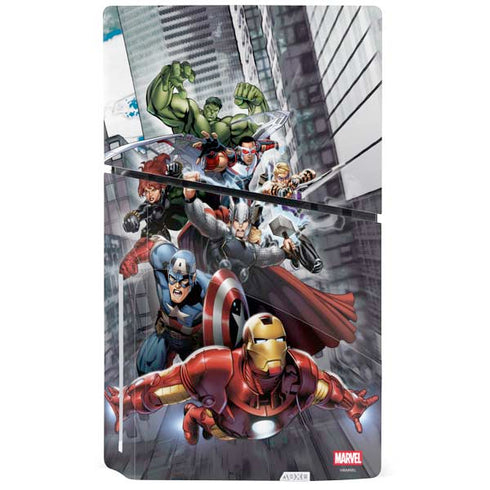 Marvel Avengers Attack PS5 Slim Disk Console Skin