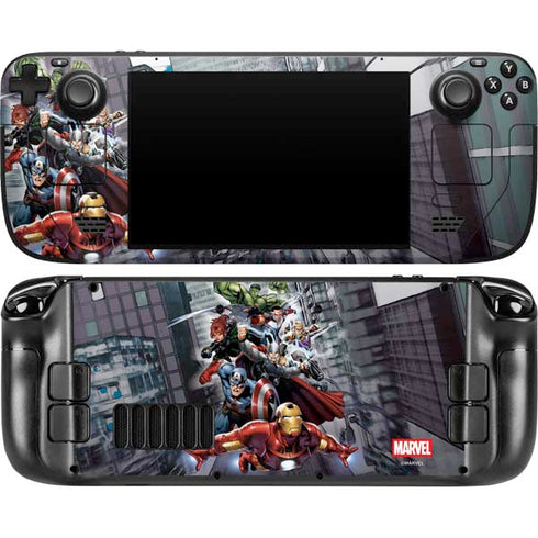 Marvel Avengers Attack Steam Deck Handheld Gaming Computer OLED Skin