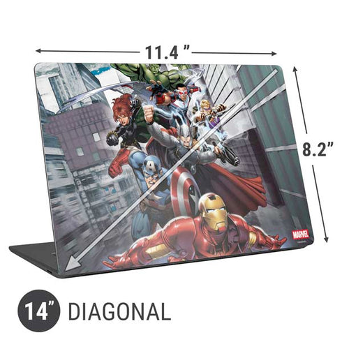 Marvel Avengers Attack Universal Laptop 14in (11.4 x 8.2in) Skin