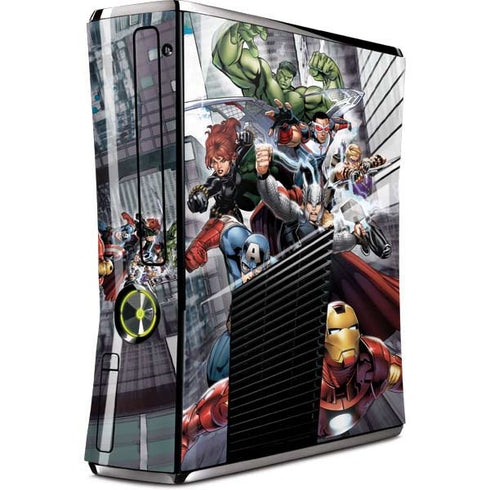 Marvel Avengers Attack Xbox 360 Slim (2010) Skin