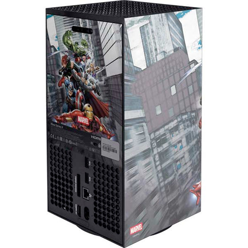 Marvel Avengers Attack Xbox Series X Console Skin
