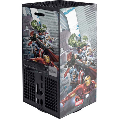 Marvel Avengers Attack XBox Series X Digital Edition Console Skin
