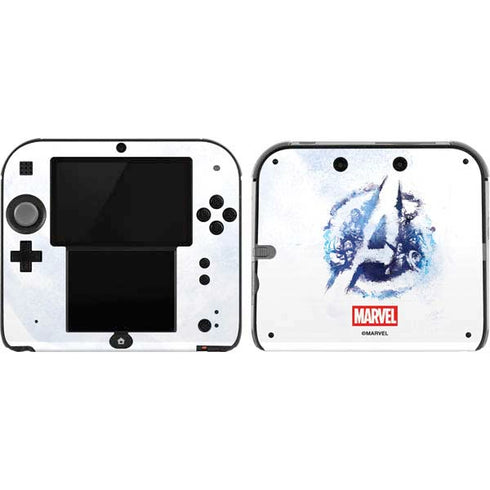 Marvel Avengers Blue Logo Nintendo 2DS Skin