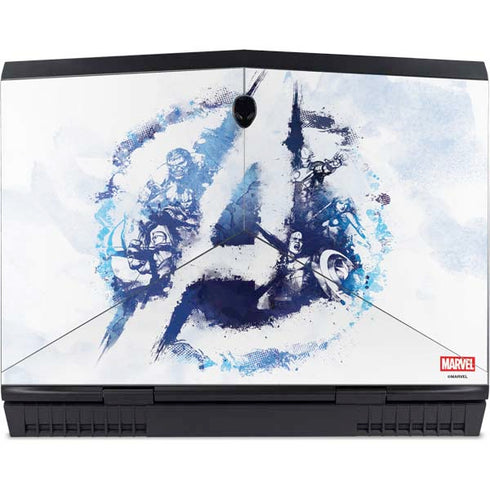 Marvel Avengers Blue Logo Dell Alienware Skin