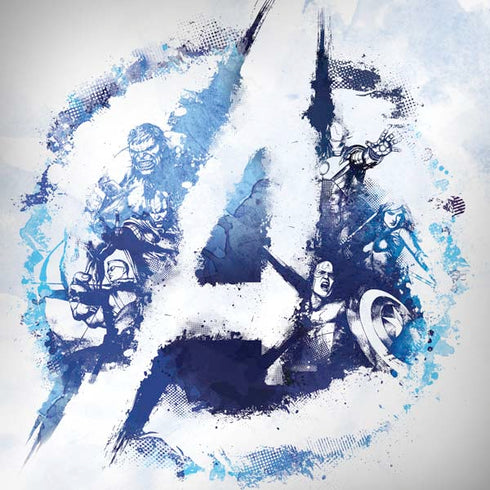 Marvel Avengers Blue Logo Dell Alienware Skin