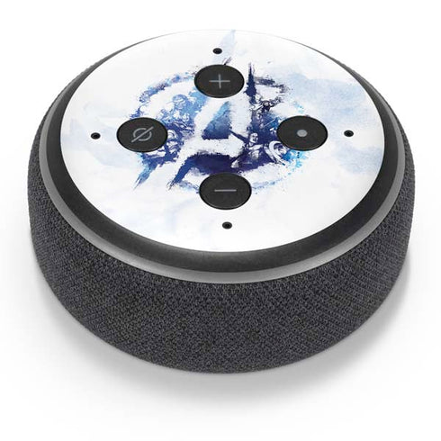 Marvel Avengers Blue Logo Amazon Echo Dot Skin