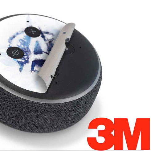 Marvel Avengers Blue Logo Amazon Echo Dot Skin