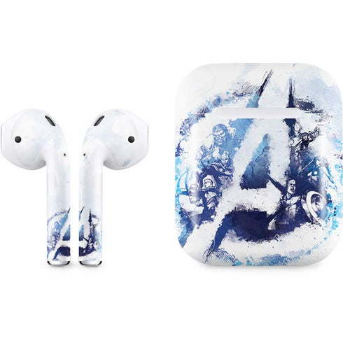 Marvel Avengers Blue Logo Apple AirPods 2 Skin